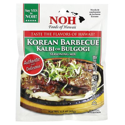 Noh Foods of Hawaii, koreański grill Kalbi lub Bulgogi Sorosing Mix, 1,5 uncji (42 g)