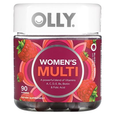 Olly, Women's Multi, Blissful Berry, 90 gumzy Olly, Women's Multi, Blissful Berry, 90 gumzy