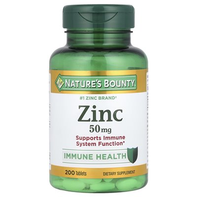 Nature's Bounty, cynk, 50 mg, 200 tabletek