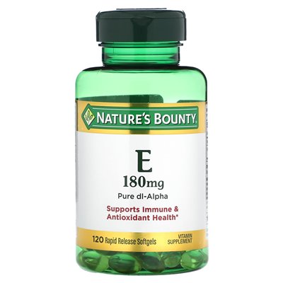 Nature's Bounty, Witamin E, 180 mg, 120 Softgel-Kapseln