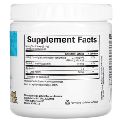Czynniki naturalne, Womensense, Ovasense, 4,55 uncji (129 g)