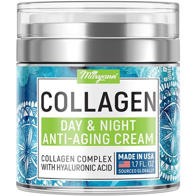 Maryann Organics, Collagen, Anti-Falten-Creme für Tag und Nacht, 1,7 fl oz Maryann Organics, Collagen, Anti-Falten-Creme für Tag und Nacht, 1,7 fl oz