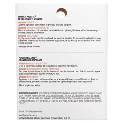 Doctors Formula, Puderpalette, Mehrfarbiger Bronzer, 3869 Heller Bronzer, 0,3 oz (9 g)
