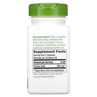 Nature's Way, Parsley Leaf, 900 mg, 100 wegańskich kapsułek (450 mg na kapsułkę) Nature's Way, Parsley Leaf, 900 mg, 100 wegańskich kapsułek (450 mg na kapsułkę)