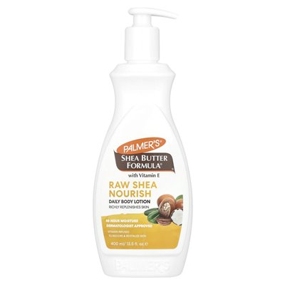 Palmer's, Shea Butter Formula z witaminą E, Raw Shea Nourish Daily Body Balm, 13,5 Fl Oz (400 ml) Palmer's, Shea Butter Formula z witaminą E, Raw Shea Nourish Daily Body Balm, 13,5 Fl Oz (400 ml)