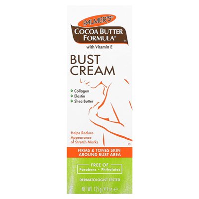 Palmer's, Formuła masła kakaowego z witaminą E, krem ​​do biustu, 4,4 uncji (125 g)