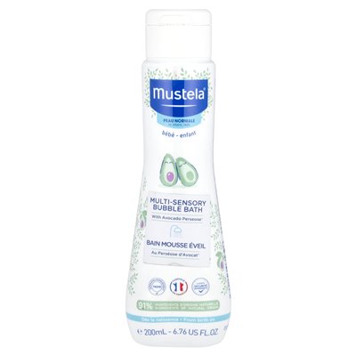 Mustela, wieloczułe kąpieli bąbelkowe z awokado, 6,76 Fl Oz (200 ml)