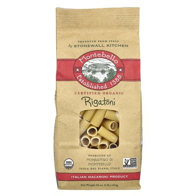Montebello, organiczne rigatoni, 16 uncji (454 g) Montebello, organiczne rigatoni, 16 uncji (454 g)