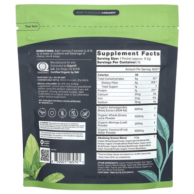 Organfifi, oryginalny zielony sok, 15 pakietów podróży, 4,95 uncji (139,5 g)