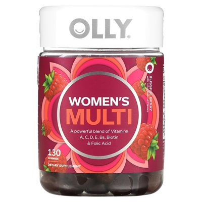 Olly, Women's Multi, Blissful Berry, 130 gummy