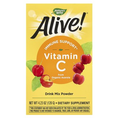 Nature's Way, Alive! ®, witamina C Drink Mix Proszek, 4,23 uncji (120 g)