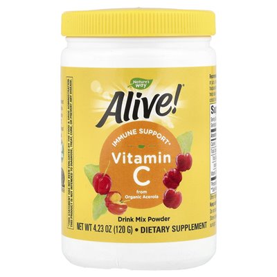 Nature's Way, Alive! ®, witamina C Drink Mix Proszek, 4,23 uncji (120 g)