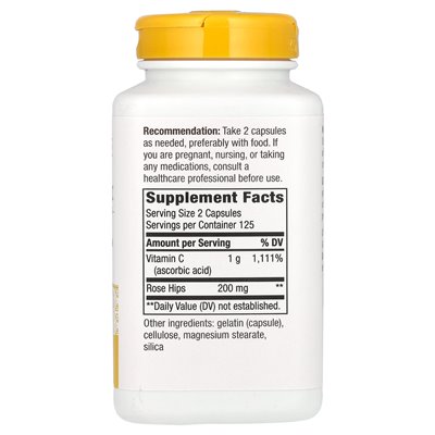 Nature, Vitamin C with Roses, 250 Capsules