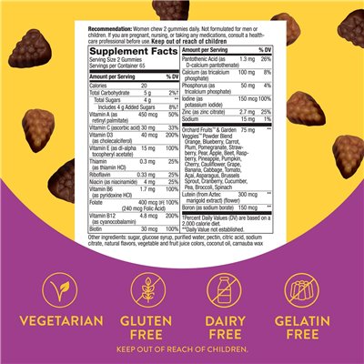 Natur, lebendig! Über 50 Multivitamingummis, gemischte Beeren, 130 Gummibärchen