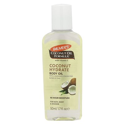 Palmer's, Formuła oleju kokosowego z witaminą E, kokosowy hydratowy olej z ciała, 1,7 fl oz (50 ml)