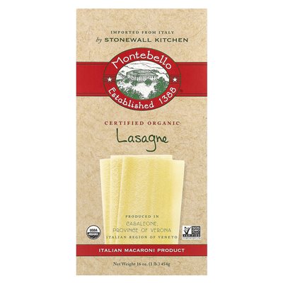 Montebello, Organic Lasagna, 16 oz (454 g)