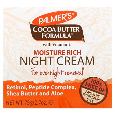 Palmer's, Formuła masła kakaowego z witaminą E, wilgoć bogata w nocną krem, 2,7 uncji (75 g) Palmer's, Formuła masła kakaowego z witaminą E, wilgoć bogata w nocną krem, 2,7 uncji (75 g)