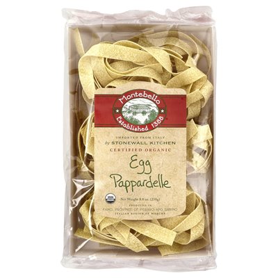 Montebello, organiczne jajo Pappardelle, 8,8 uncji (250 g) Montebello, organiczne jajo Pappardelle, 8,8 uncji (250 g)