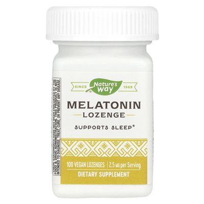 Nature's Way, Melatonin Pasek, 2,5 mg, 100 wegańskich ssaków Nature's Way, Melatonin Pasek, 2,5 mg, 100 wegańskich ssaków