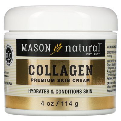 Mason Natural, kolagen premium krem skóry, gruszka, 4 uncje (114 g) Mason Natural, kolagen premium krem skóry, gruszka, 4 uncje (114 g)