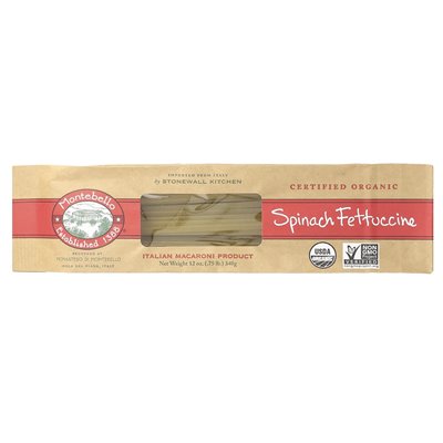 Montebello, Bio-Spinat-Fettuccine, 12 oz (340 g)