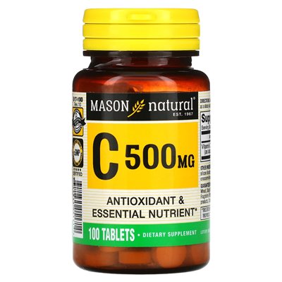 Mason Natural, witamina C, 500 mg, 100 tabletek Mason Natural, witamina C, 500 mg, 100 tabletek