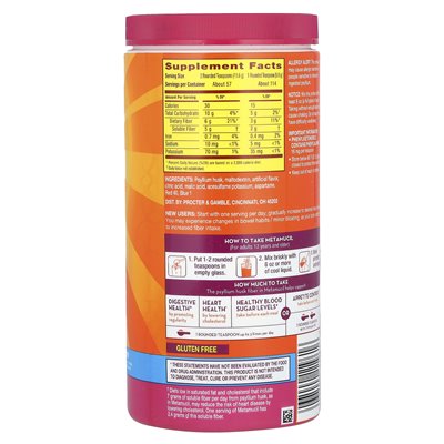 Metamucil, włókno 4-w 1, jagoda, 23,3 uncji (660 g) Metamucil, włókno 4-w 1, jagoda, 23,3 uncji (660 g)