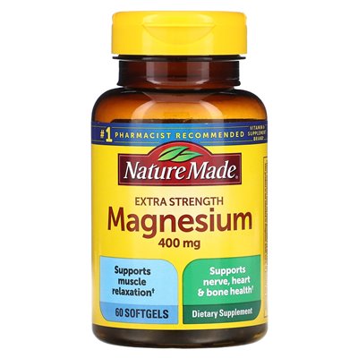 Nature Made, Magnesium, extra stark, 400 mg, 60 Soft