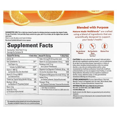 Natura, Well Blends, Immunemax, Orange, 30 paczek, 0,39 uncji (11,3 g) Natura, Well Blends, Immunemax, Orange, 30 paczek, 0,39 uncji (11,3 g)