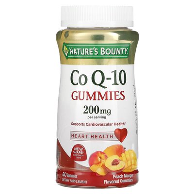 Nature's Bounty, COQ-10 Gummie, Pfirsich-Mango, 200 mg, 60 Gummies (100 mg pro Gummi)