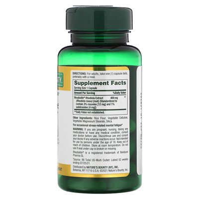 Nature's Bounty, Mental Fatigue & Stress Relief, 400 mg, 30 Capsules Nature's Bounty, Mental Fatigue & Stress Relief, 400 mg, 30 Capsules