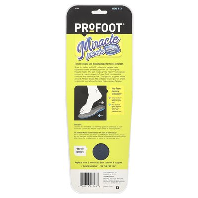 Profoot, Miracle Insole, Mens 8-13, 1 para