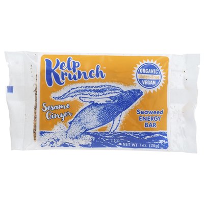 Maine Coast Sea Vegetable, Seaweed Krunch, Meeresalgen-Energieriegel, Sesam-Ingwer, 1 oz (28 g)