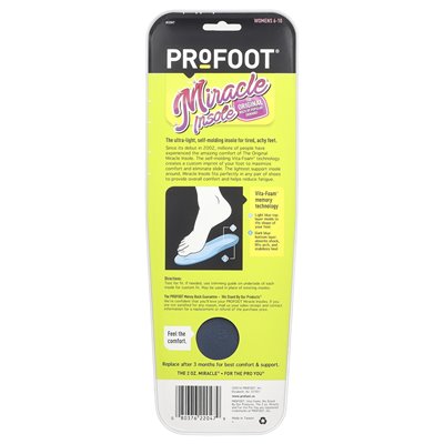 Profoot, Miracle Insole ™, Womens 6-10, 1 para Profoot, Miracle Insole ™, Womens 6-10, 1 para