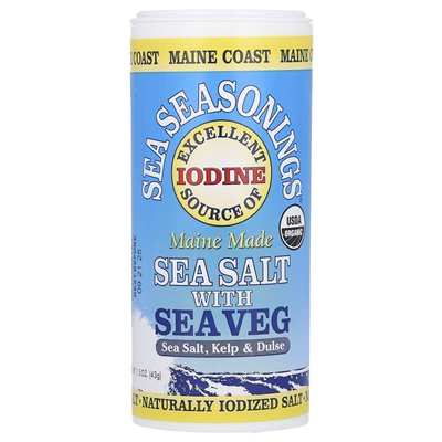 Maine Coast Sea Vegetables, Sea Seasoning, Sea Salt with Sea Vegetables, 1.5 oz (43 g)