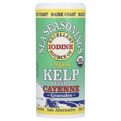 Maine Coast Sea Vegetables, Sea Spices, Organic Seaweed with Cayenne Granules, 1.5 oz (43 g)