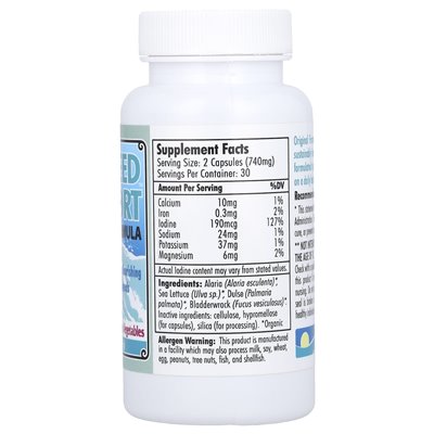 Maine Coast Sea Vegetables, Kelp Support, Original Formula, 60 Capsules