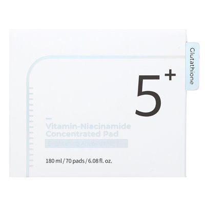 Numbuzin, nr 5 witamina-niacynamid stężony, 70 podkładek, 6,08 fl oz (180 ml)