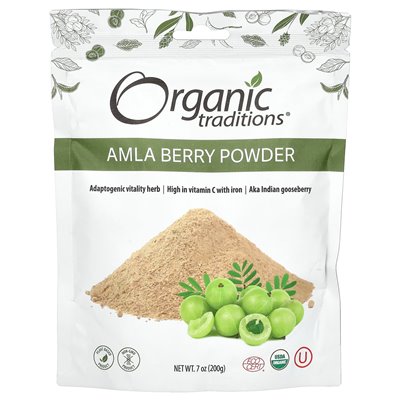 Organic Traditions, Amla-Beerenpulver, 7 oz (200 g)