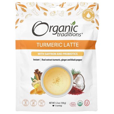 Tradycje organiczne, kurkum z szafranem i probiotykami, 5,3 uncji (150 g)