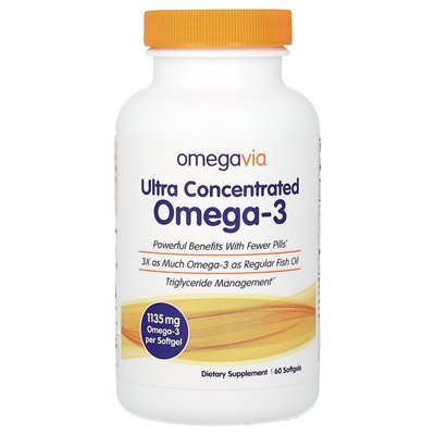 Omegavia, ultra skoncentrowana omega-3, 1135 mg, 60 miękkich Omegavia, ultra skoncentrowana omega-3, 1135 mg, 60 miękkich