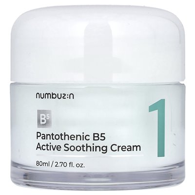 Numbuzin, Nr. 1 Pantothenic B5 Active Creme, 2,82 fl oz (80 ml)