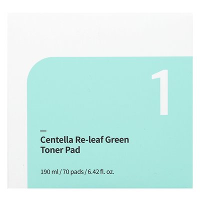 Numbuzin, Nr. 1 Centella Releaf Green Toner Pad, 70 Pads, 6,42 Fl Oz (190 ml)