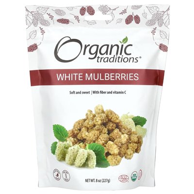 Organic Traditions, Weiße Maulbeeren, 8 oz (227 g)