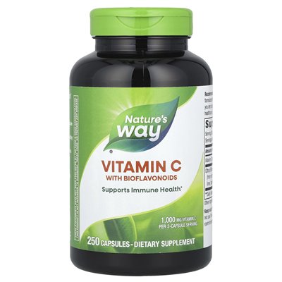 Nature, Vitamin C mit Bioflavonoiden, 250 Kapseln