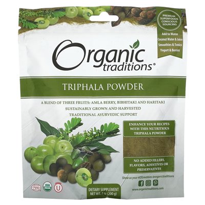Tradycje organiczne, Triphala Powder, 7 uncji (200 g) Tradycje organiczne, Triphala Powder, 7 uncji (200 g)