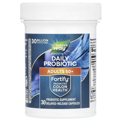Nature's Way, Fortify®, Tägliches Probiotikum, Erwachsene ab 50, 30 Milliarden KBE, 30 Kapseln mit verzögerter Freisetzung
