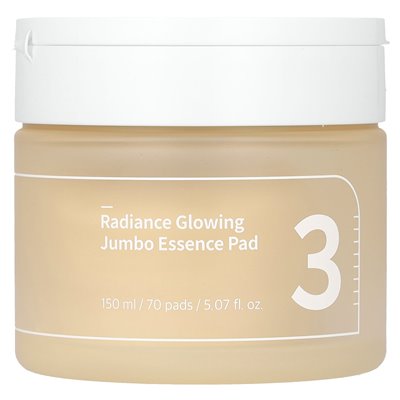 Numbuzin, No. 3 Luminous Jumbo Essence Pad, 70 pads, 5.07 fl oz (150 ml)