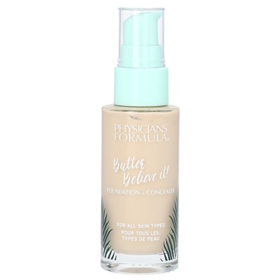Formuła lekarzy, Butter It!, Foundation + korektor, 1711757 Light, 1 fl oz (30 ml)