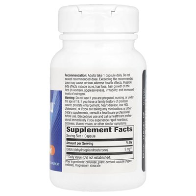 Nature's Way, Youthul You ™, Dhea, 5 mg, 60 warzyw kapsułek